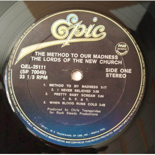The Lords Of The New Church ‎– The Method To Our Madness 1984 Philippine Vinyl LP ***READY TO SHIP from Hong Kong***